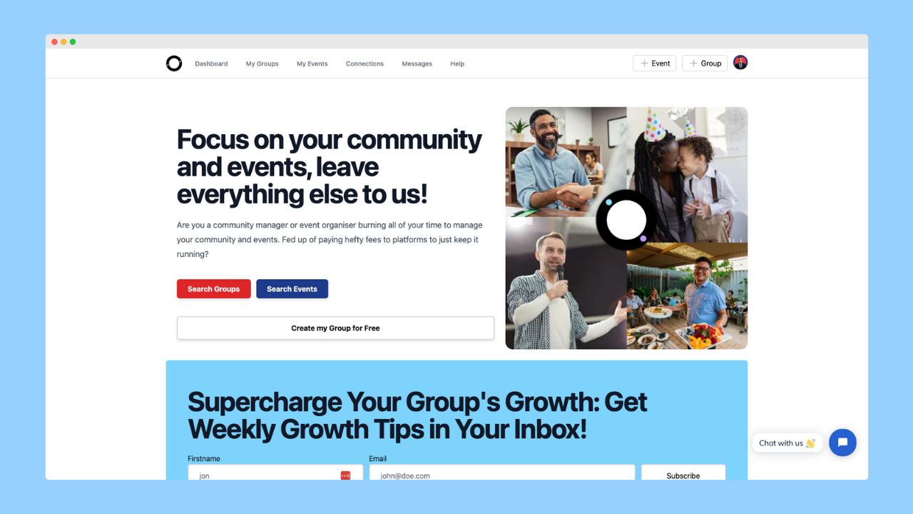 startuptile Odd Circles-Start Grow and Manage your Community and Events