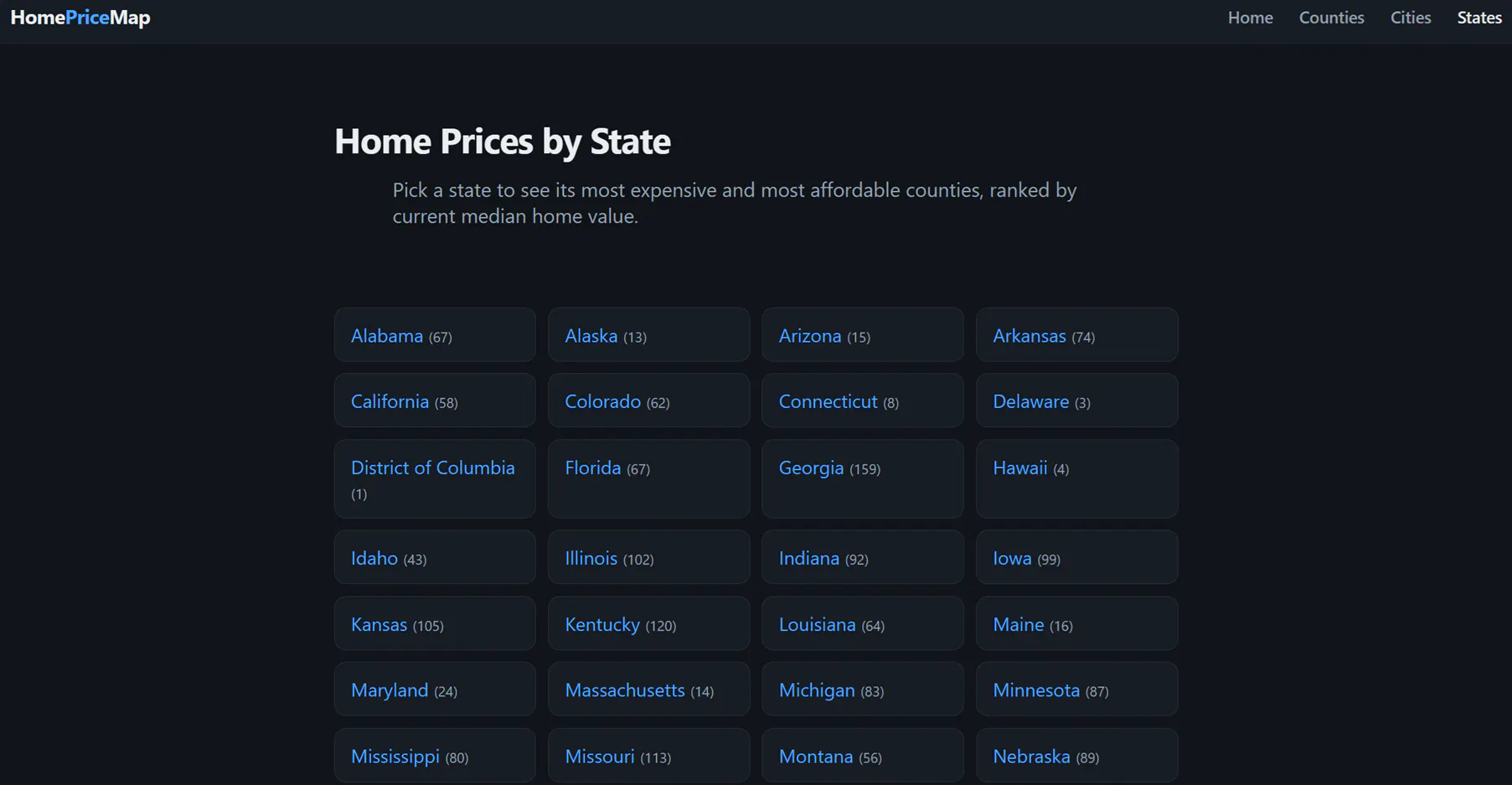 Home Price Map — Median Home Values Maps gallery image