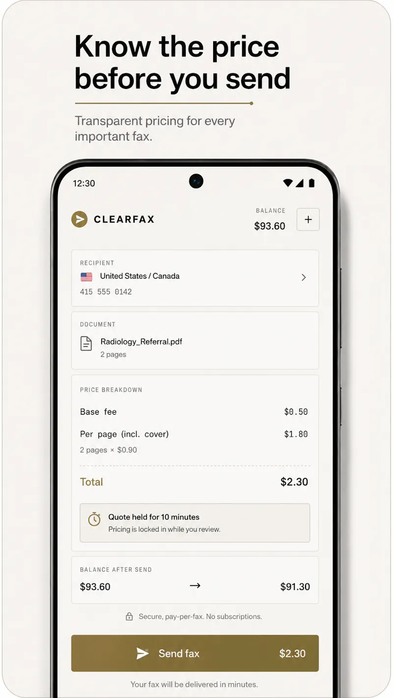 ClearFax screenshot 6