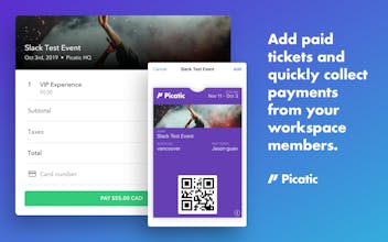 Picatic for Slack gallery image