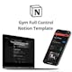 Notion Full Progress Gym Template