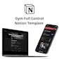 Notion Full Progress Gym Template