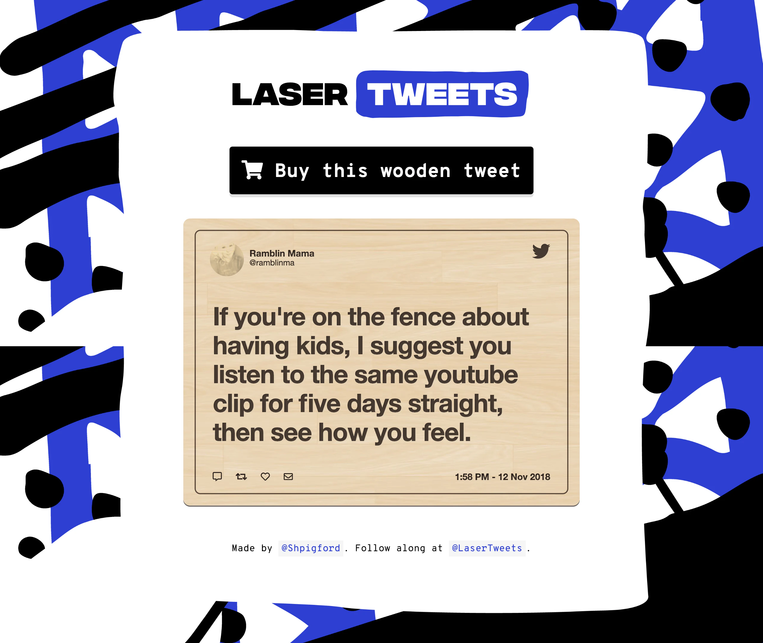 Laser Tweets Image