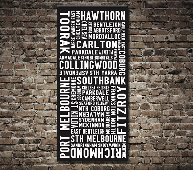 Personalised Tram Scrolls Word Art