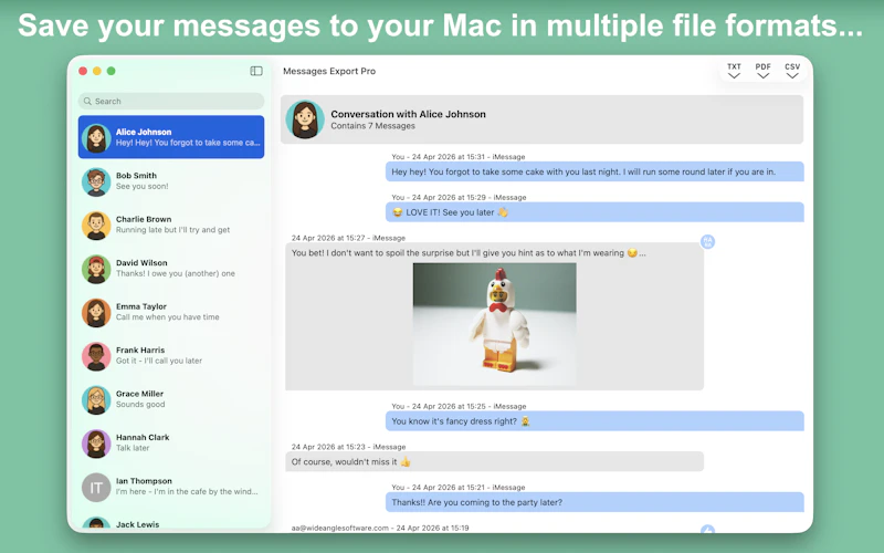 Messages Export Pro screenshot 3