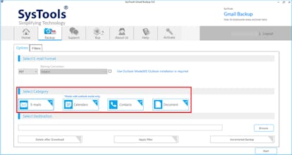 SysTools Gmail Backup Software gallery image