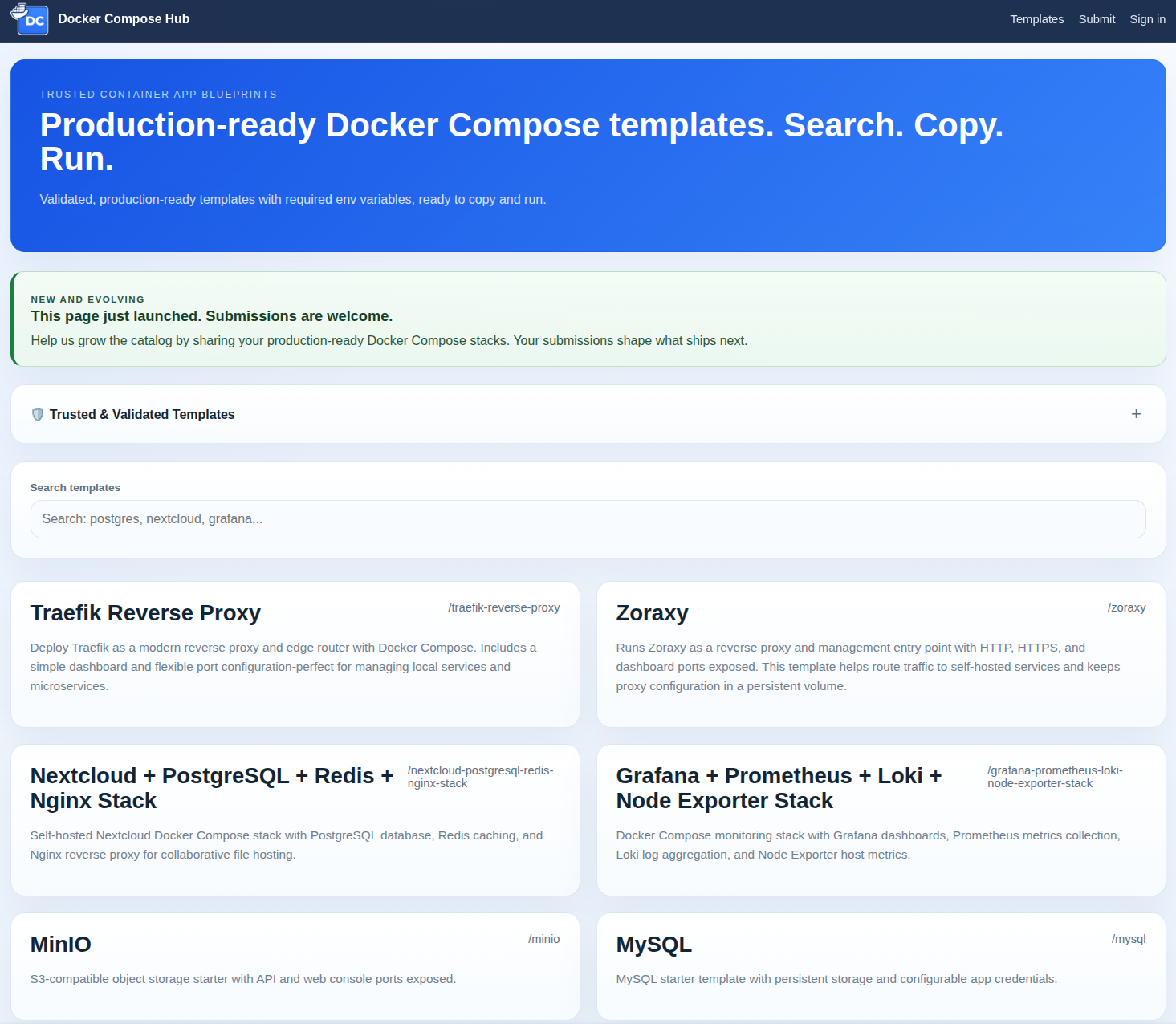 Docker Compose Hub gallery image