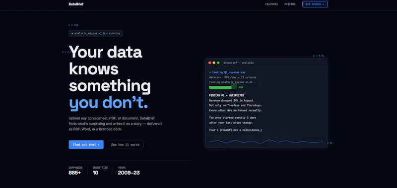 DataBrief screenshot 2