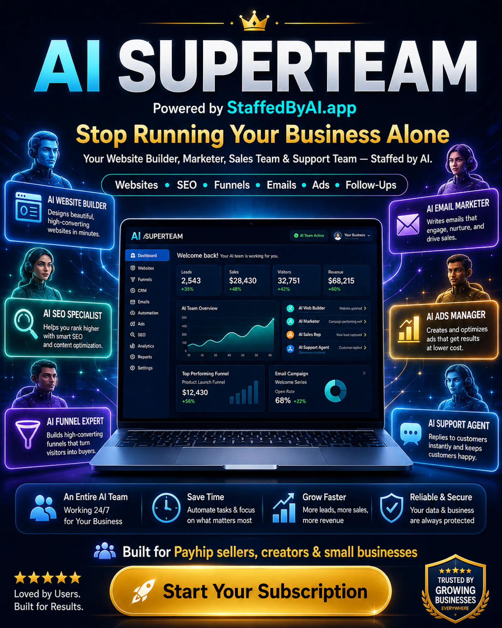 AI SUPERTEAM by StaffedByAI screenshot 3