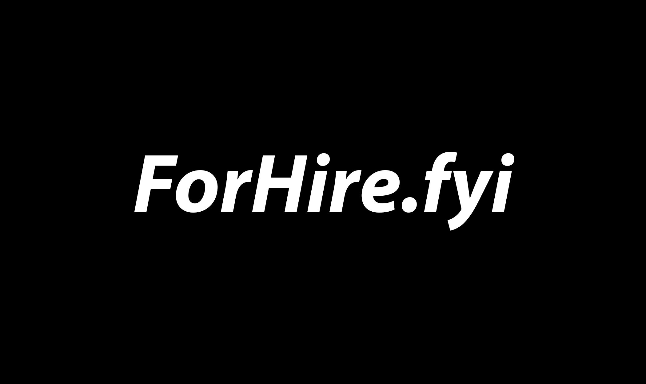 ForHire.fyi media 1