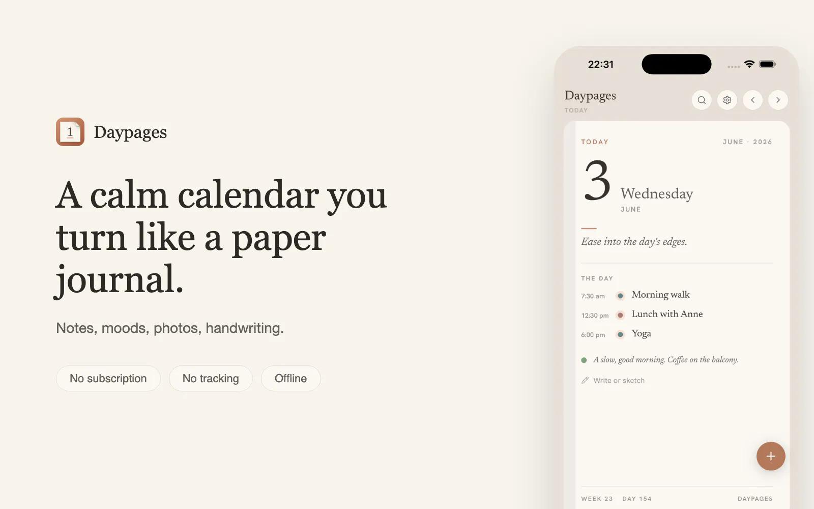 Daypages screenshot 4