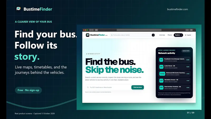 BustimeFinder screenshot 1 (video preview)