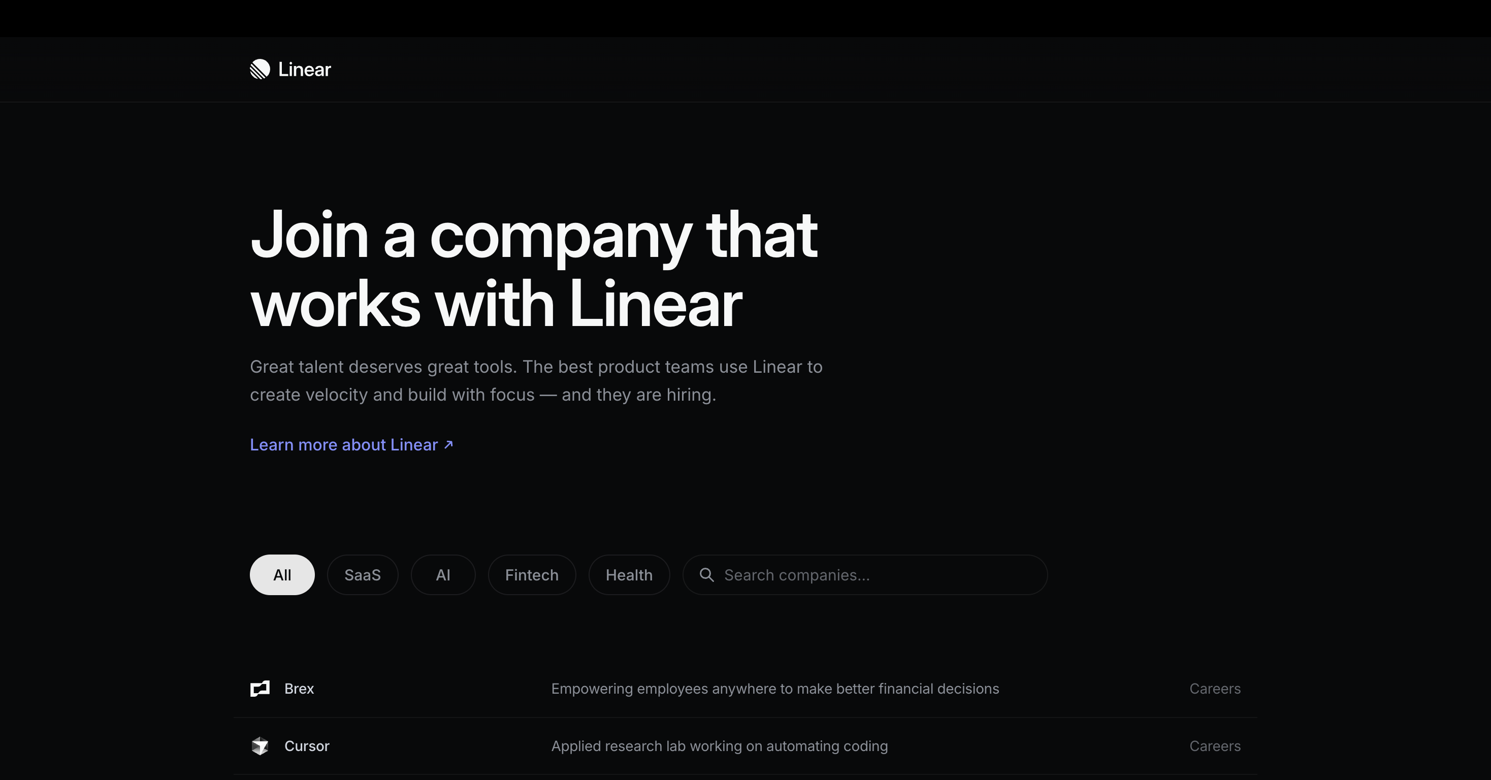 Trabajar con lineal - Únete a una empresa que trabaja con Linear media 2