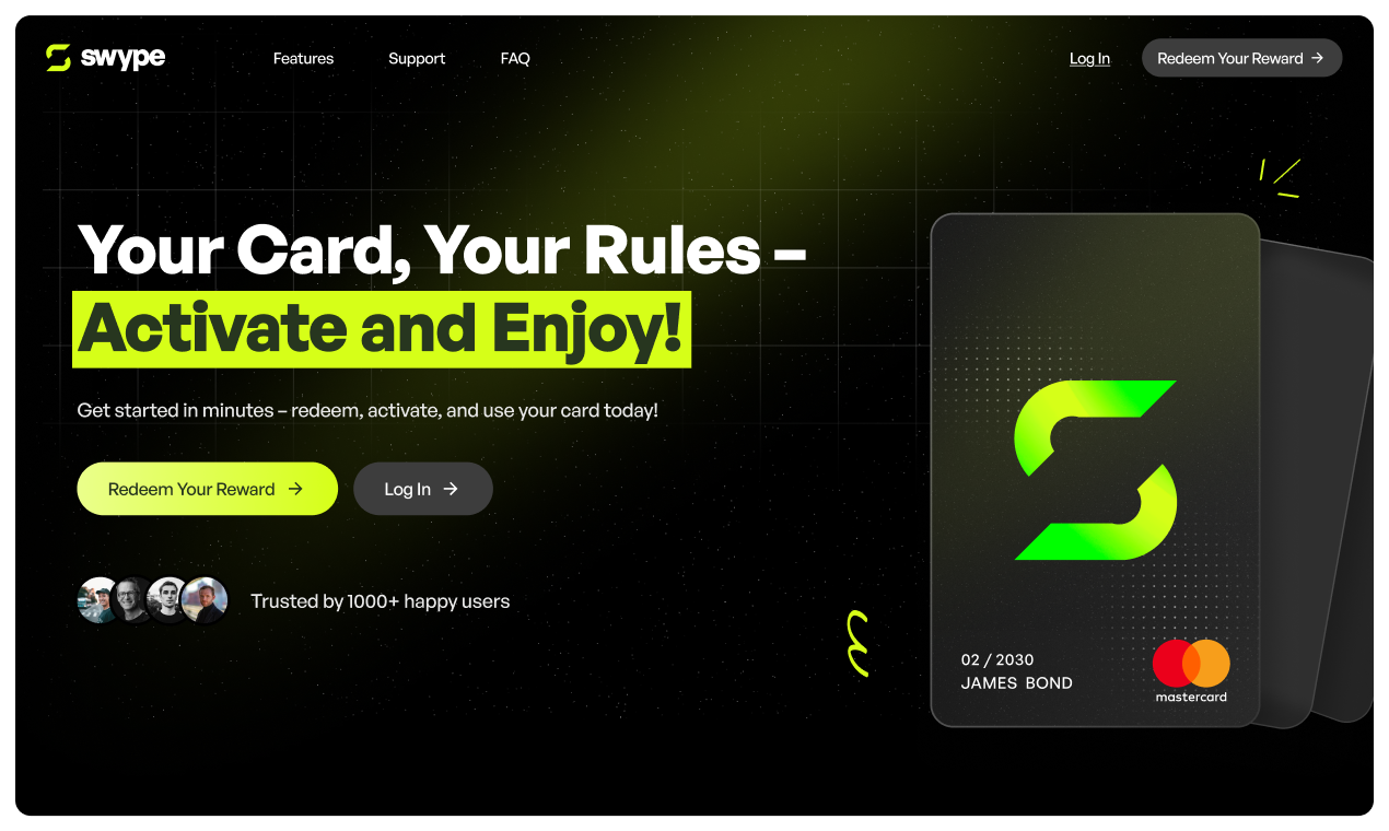 Swype - API üzerinden küresel harcama için anında ön ödemeli kartlar medya 7