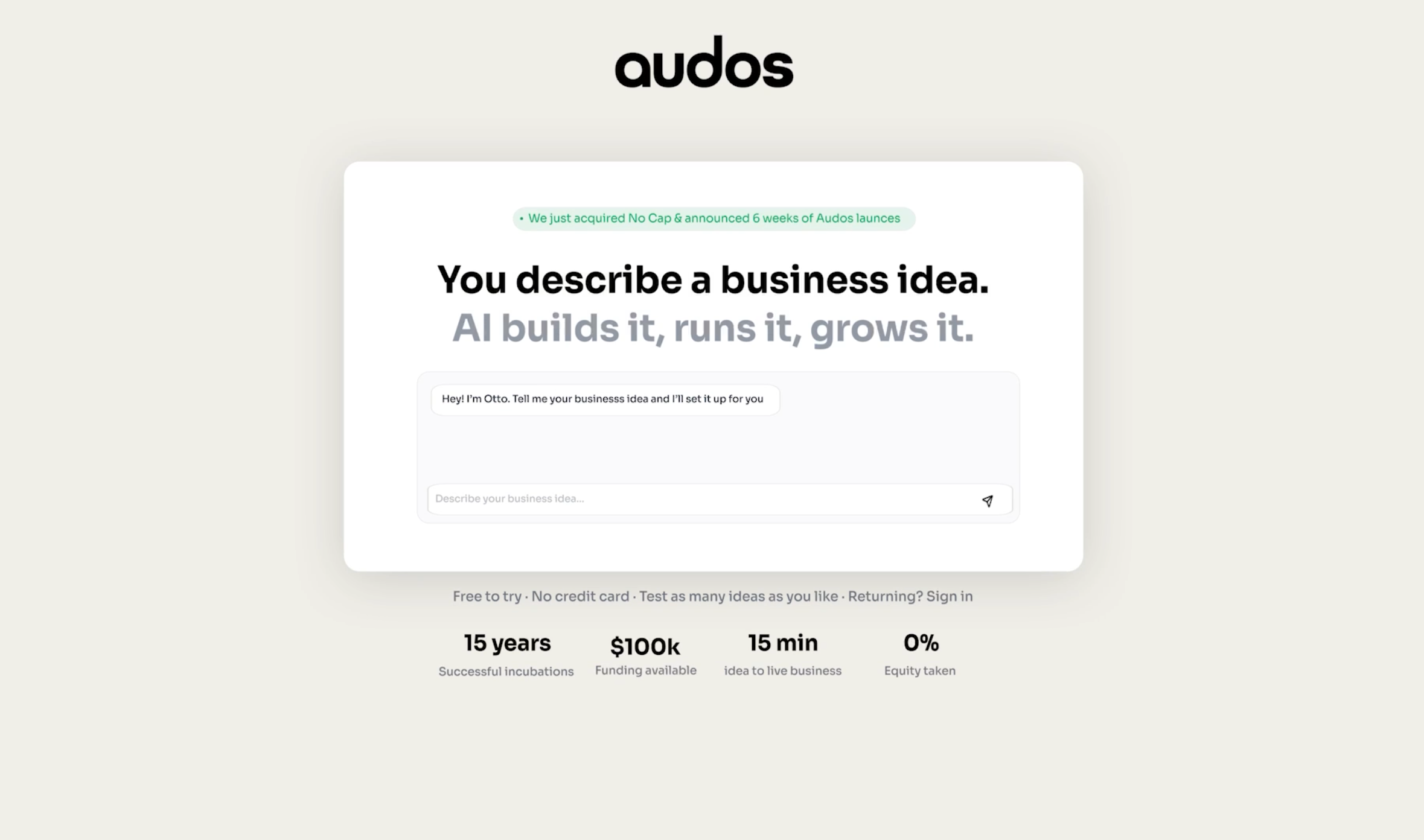 Audos 2.0 gallery image