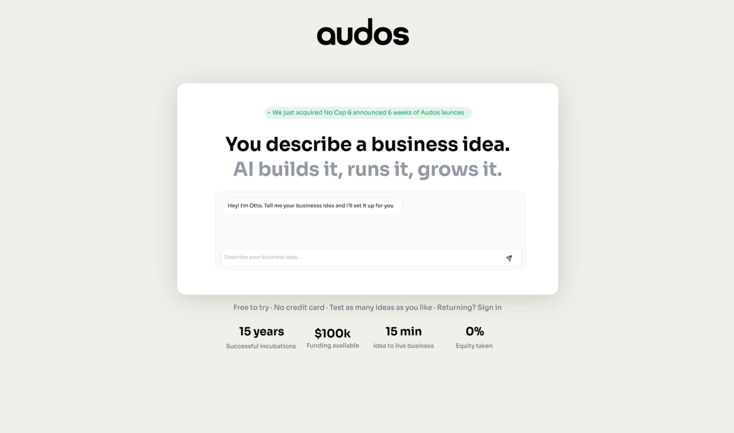 Audos 2.0 screenshot 1