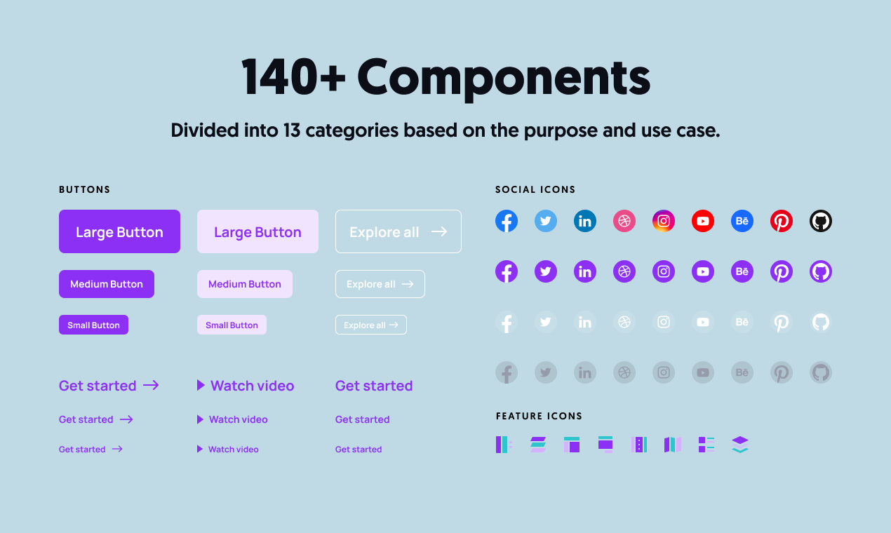 Landify - Landing Page UI Kit for Figma gallery image