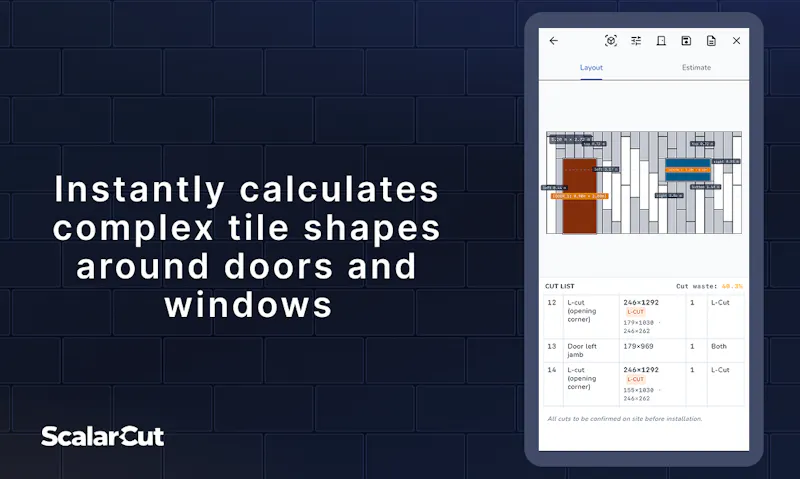 Scalarcut; Tile Layout Planner screenshot 3