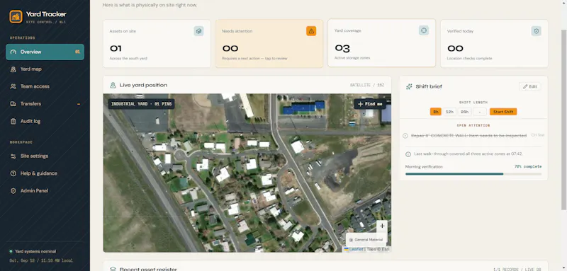 Yard Tracker screenshot 2