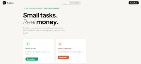 OddJob — Small Tasks. Real Money. gallery image