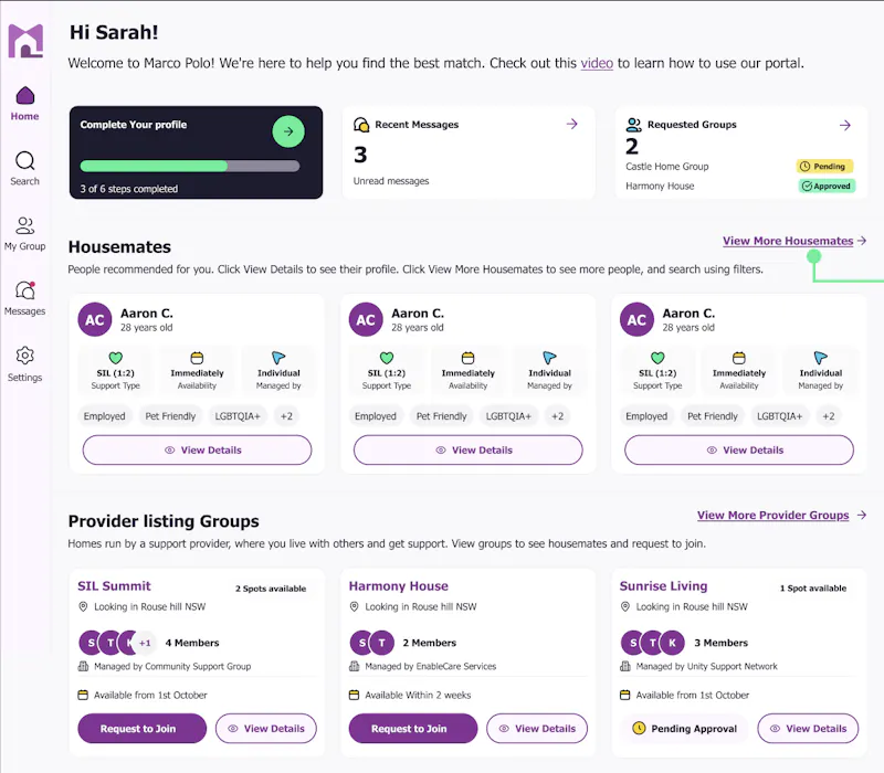 Marco Polo Portal screenshot 4