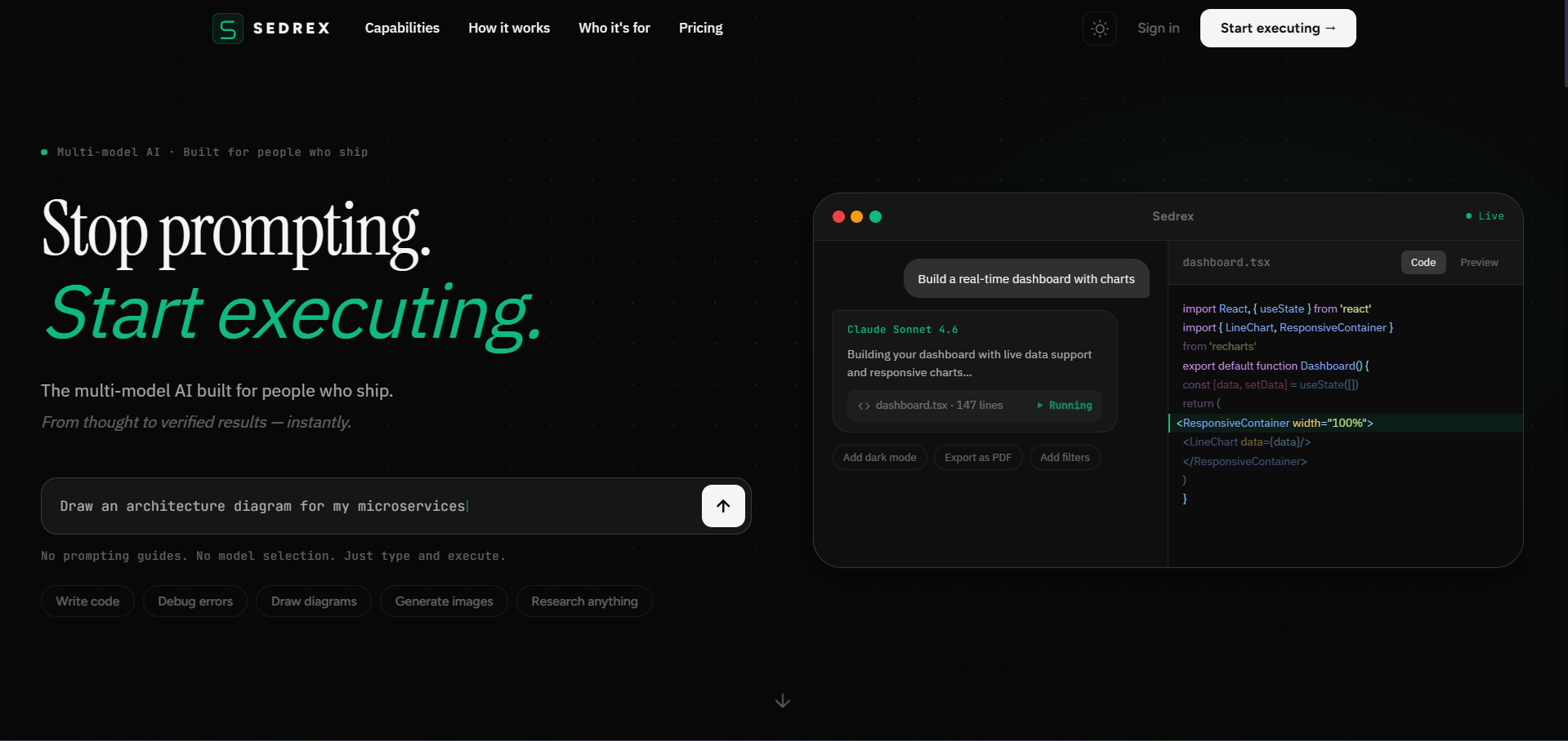 Sedrex AI beta gallery image