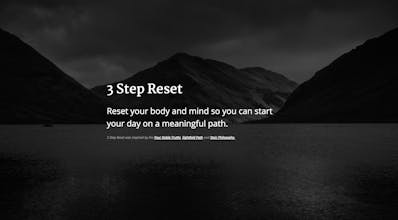 3 Step Reset gallery image