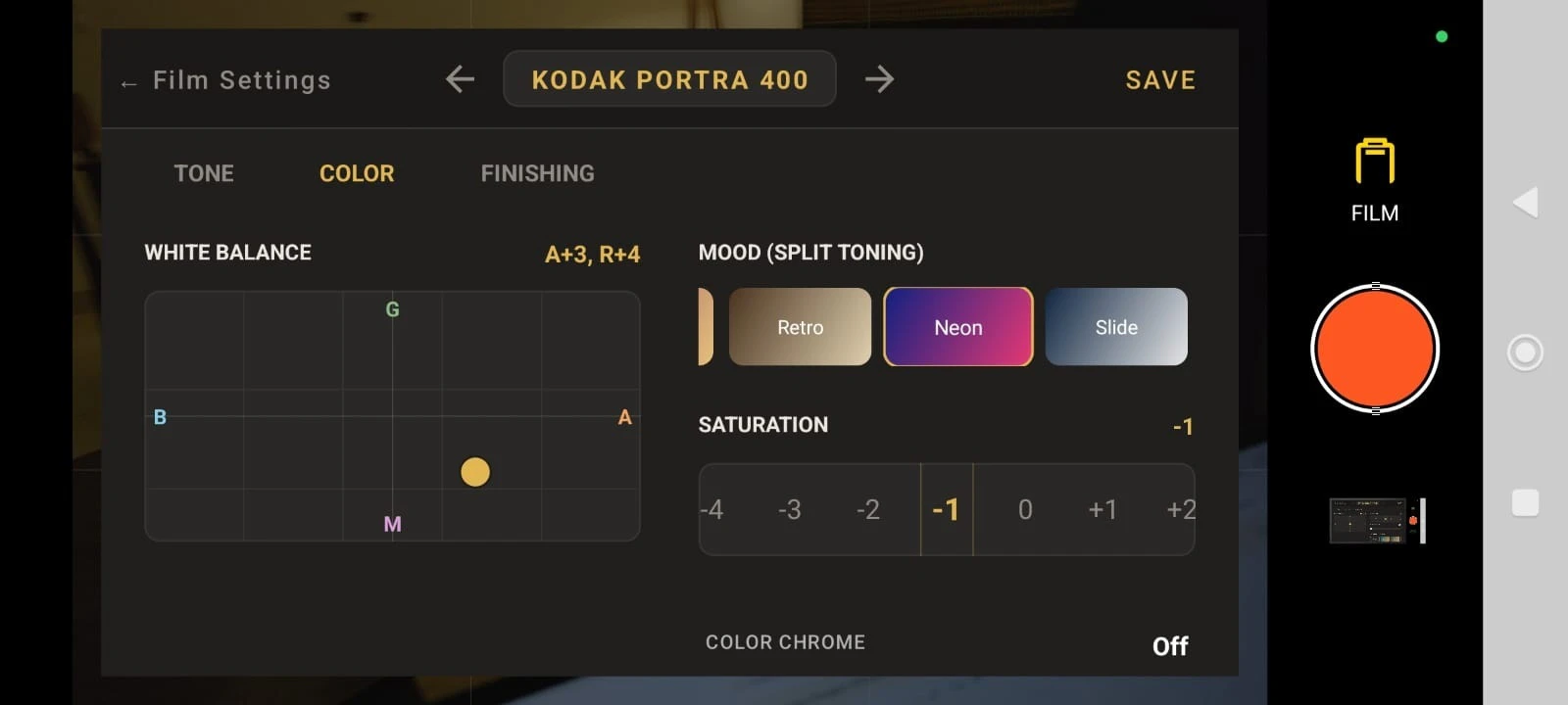 FlareCamera - Film simulations  screenshot 2