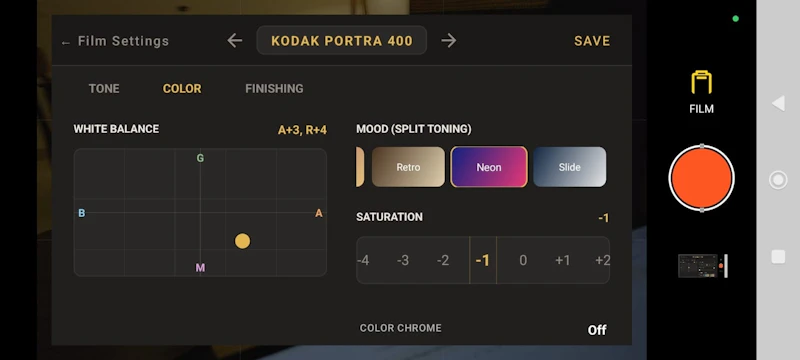 FlareCamera - Film simulations  screenshot 2