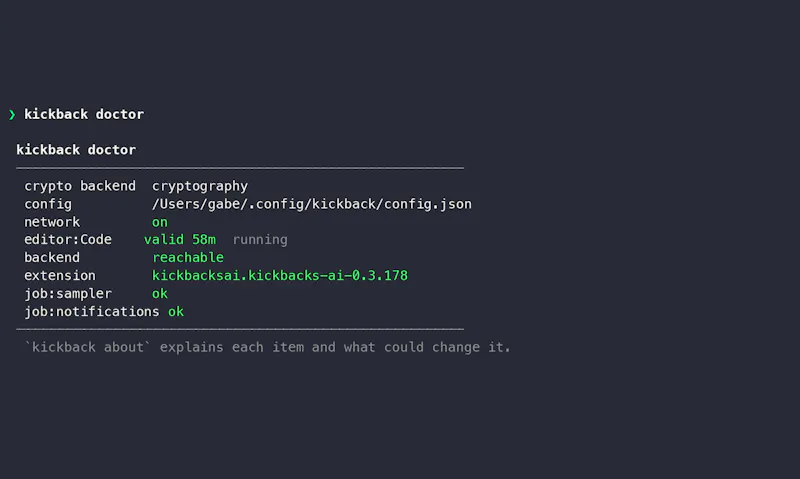 Kickbacks CLI screenshot 6