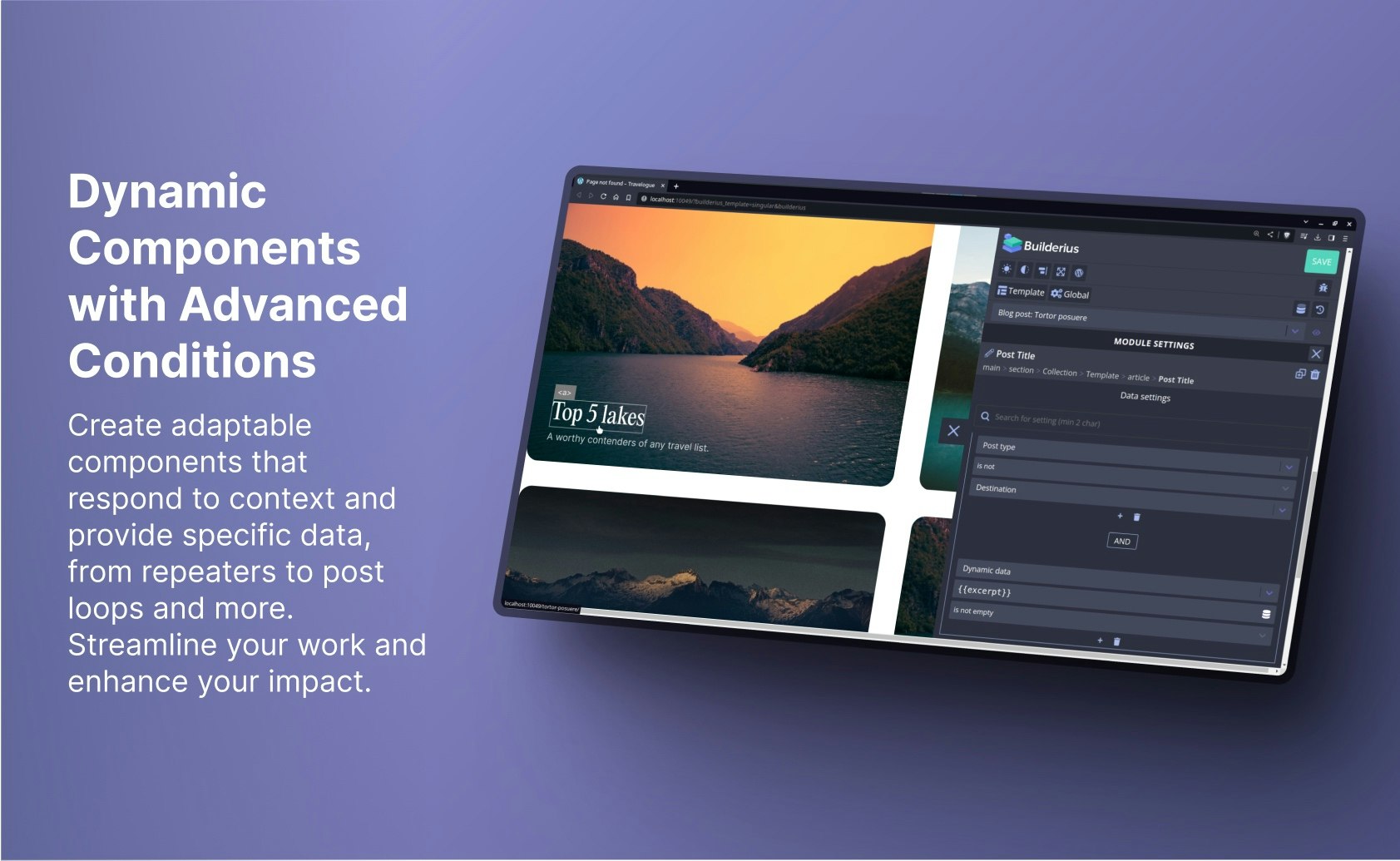 Builderius - WordPress сайт -строитель медиа 2