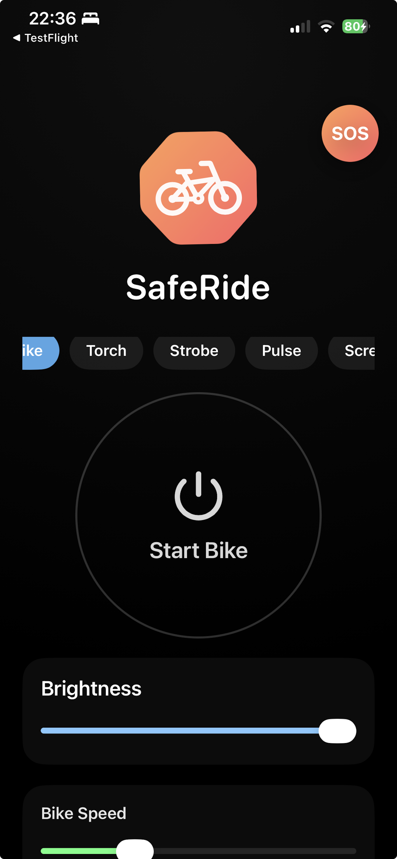 SafeRide Beacon - Screenshot 2 showing product features and functionality
