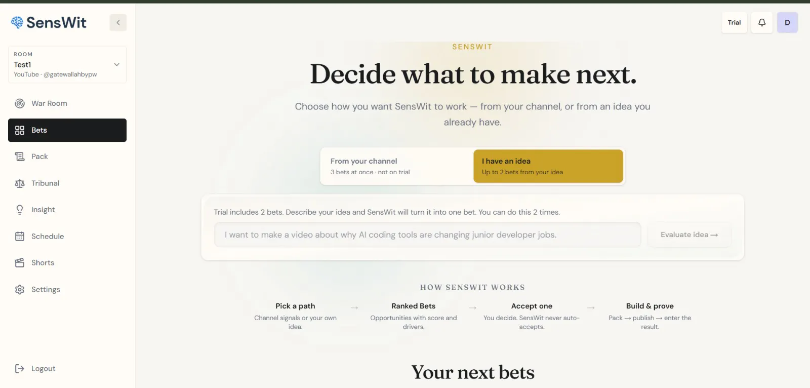 SensWit — Content Decision Intelligence gallery image