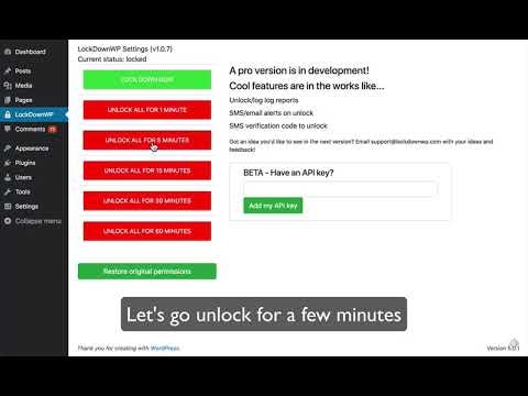 LockDown WP gallery image