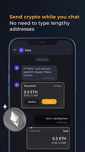 AnCrypto Wallet - Best Wallet for Crypto - World's first safest chat & pay crypto wallet media 8