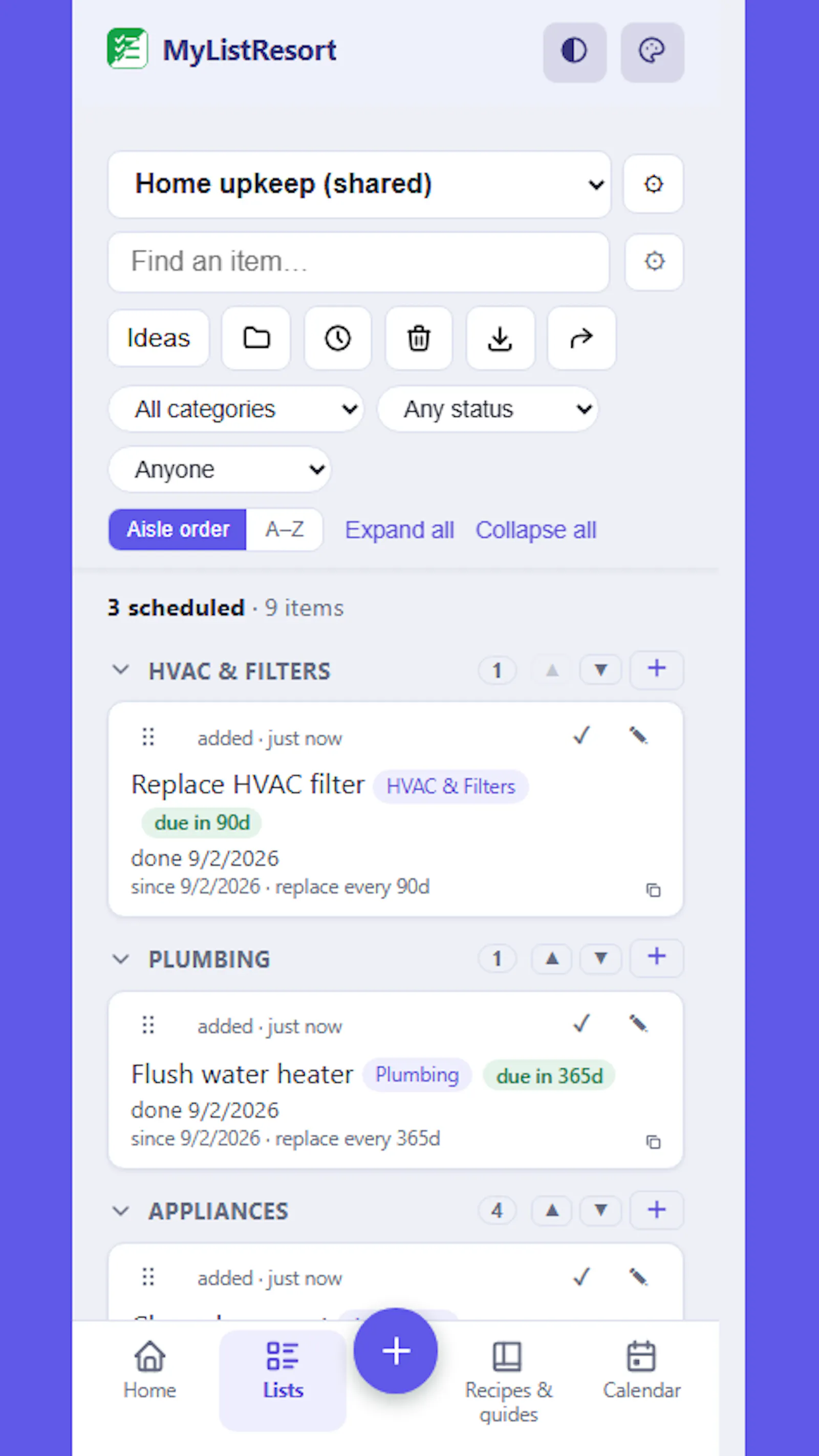 MyListResort screenshot 5