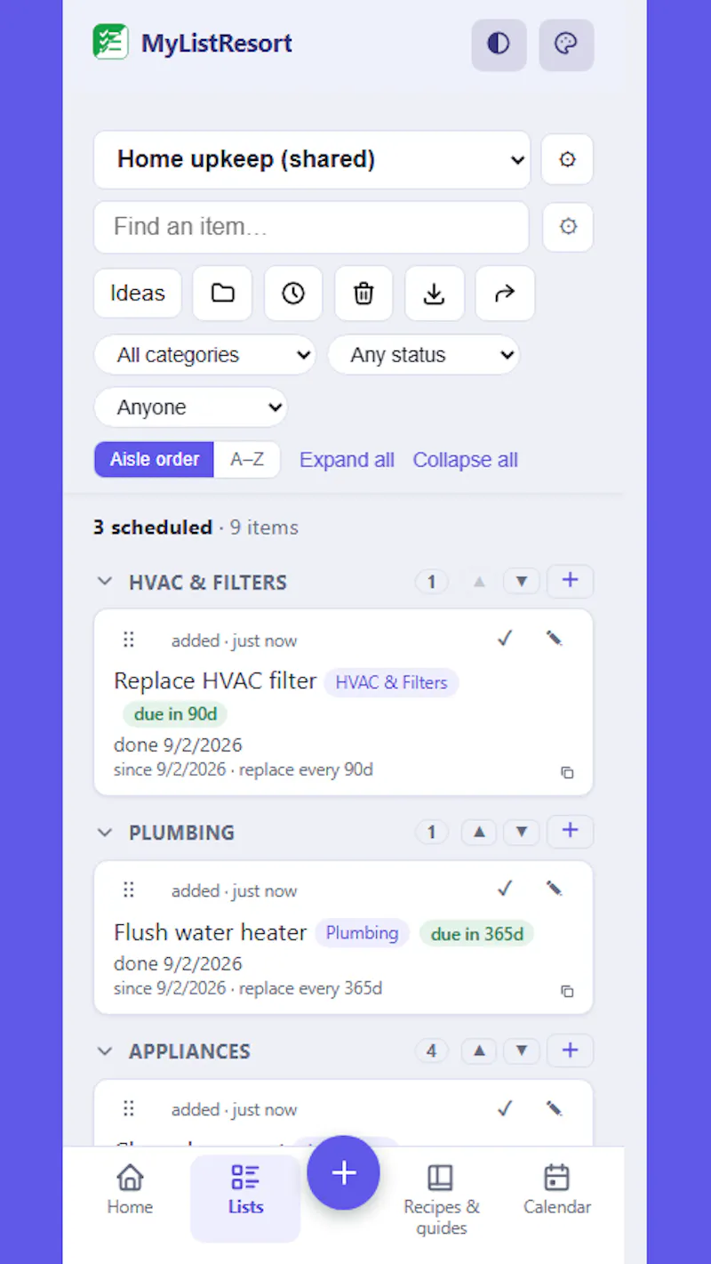 MyListResort screenshot 5