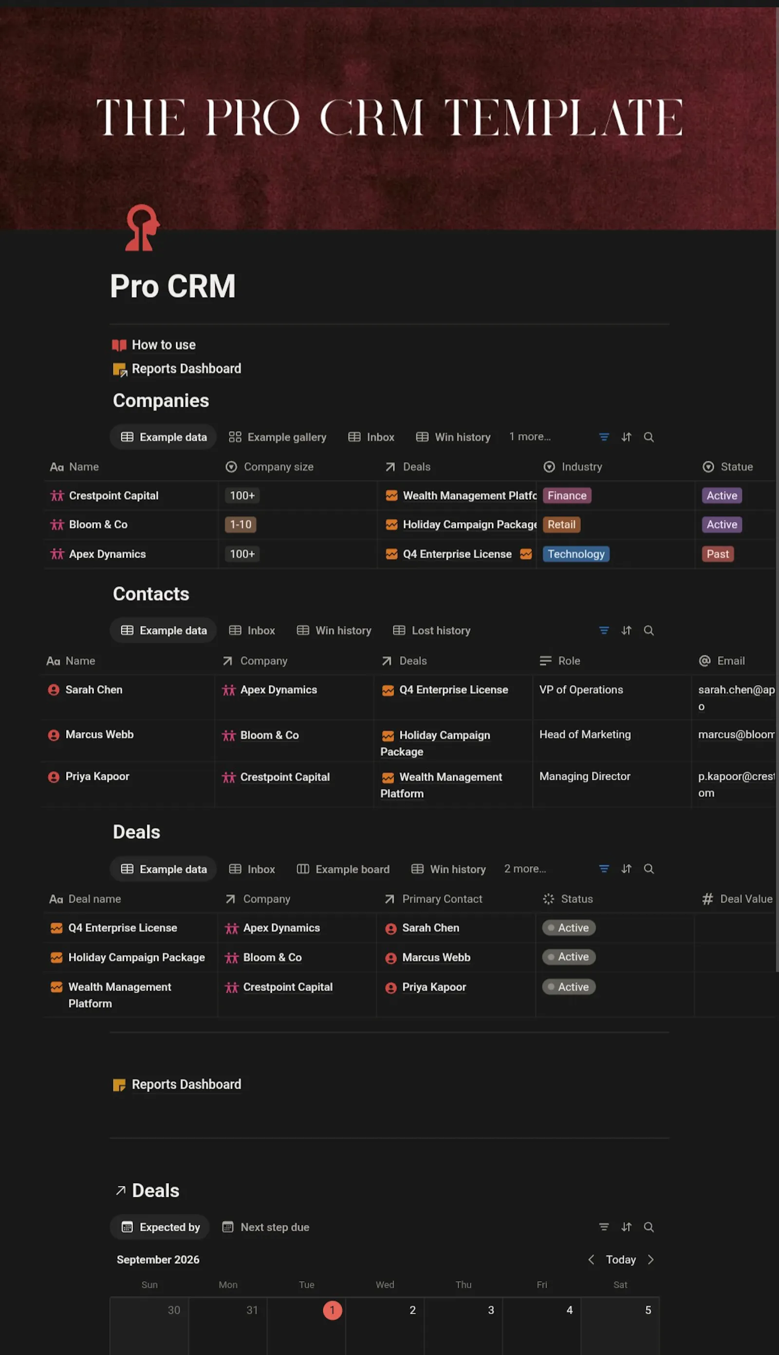 Notion CRM for Small agencies  screenshot 2