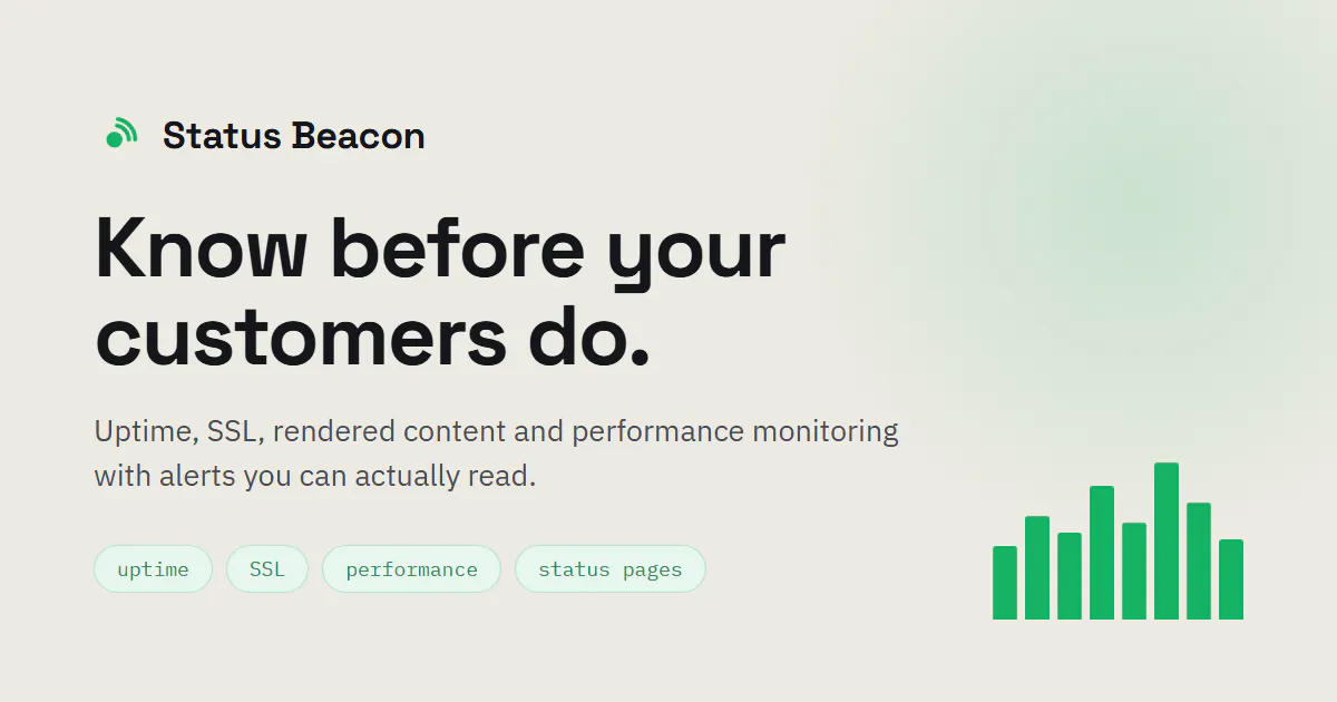 Status Beacon 제품 배너