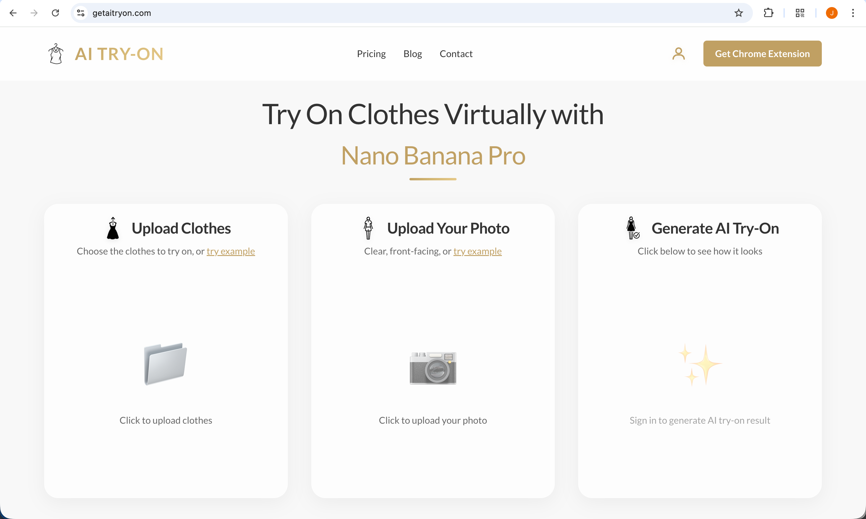 AI Try-On - Screenshot 2 showing product features and functionality