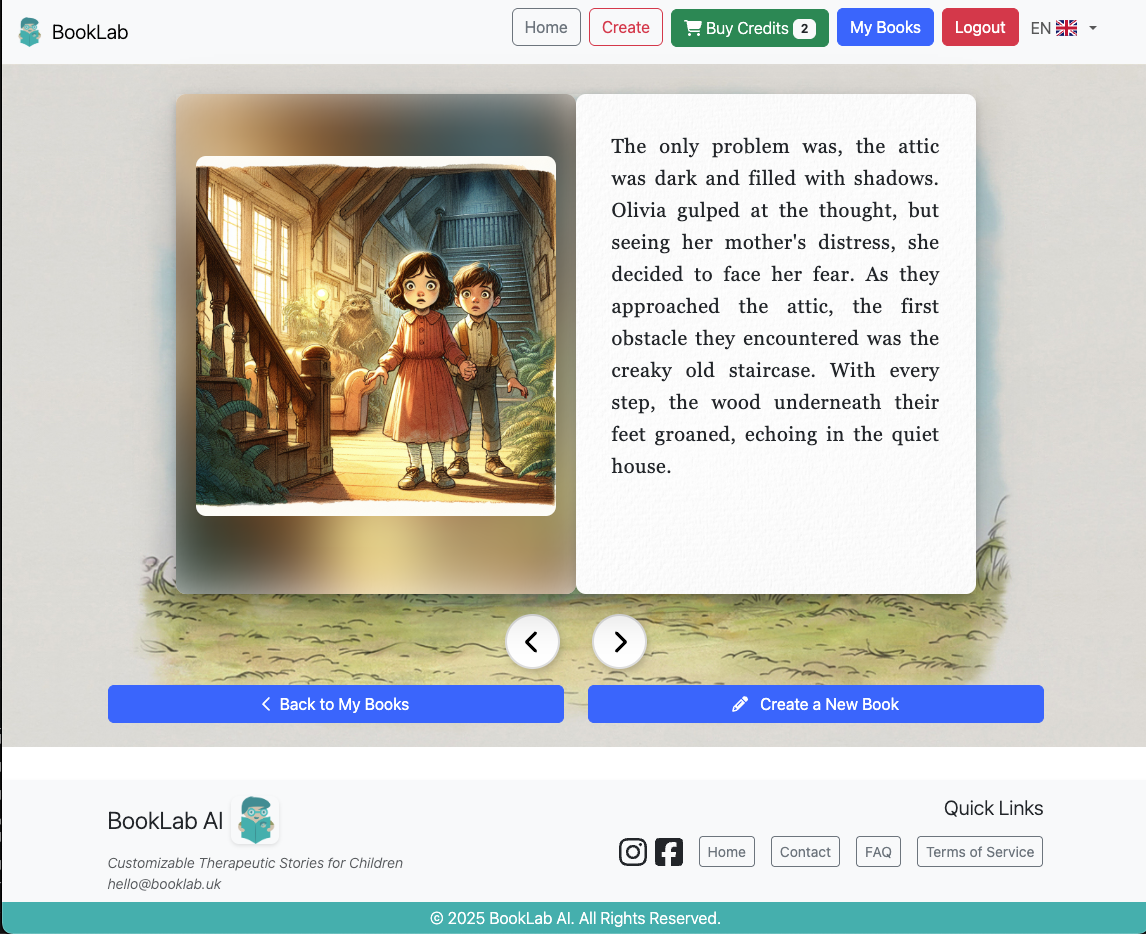 Booklab AI - Çocuklar için kişiselleştirilmiş terapötik hikayeler medya 5
