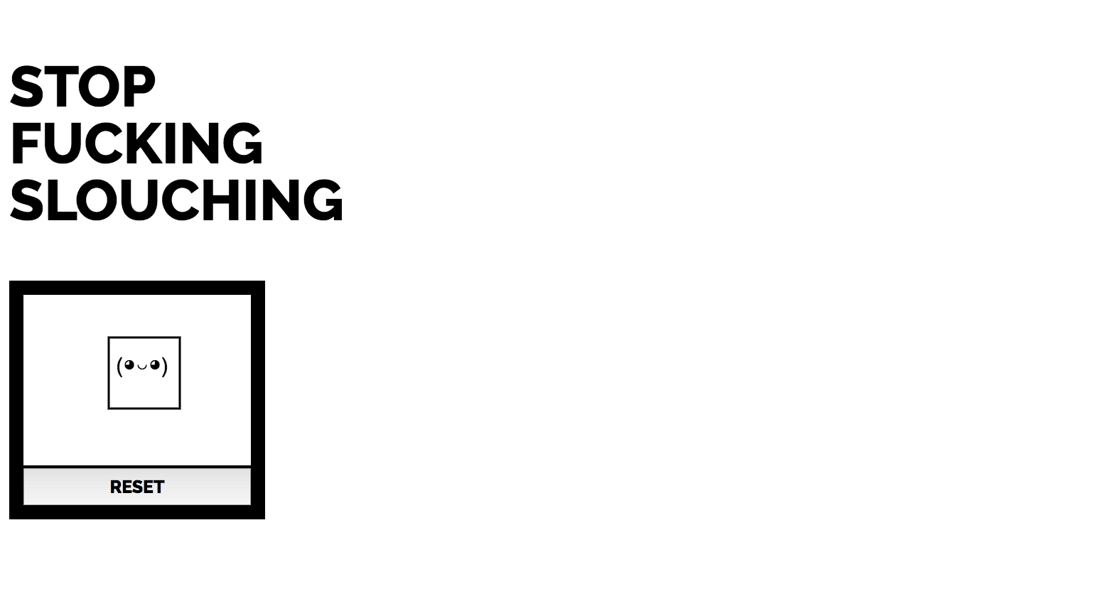 stopfuckingslouching.com gallery image