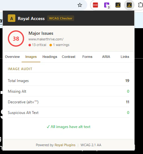 Royal Access Chrome Extension 截图 3