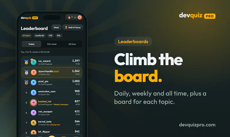 DevQuiz Pro screenshot 5