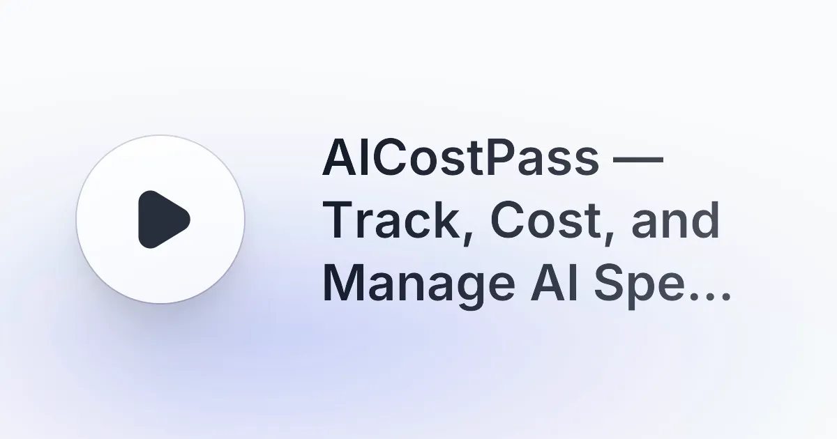AICostPass gallery image