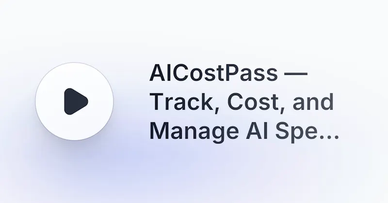 AICostPass screenshot 2
