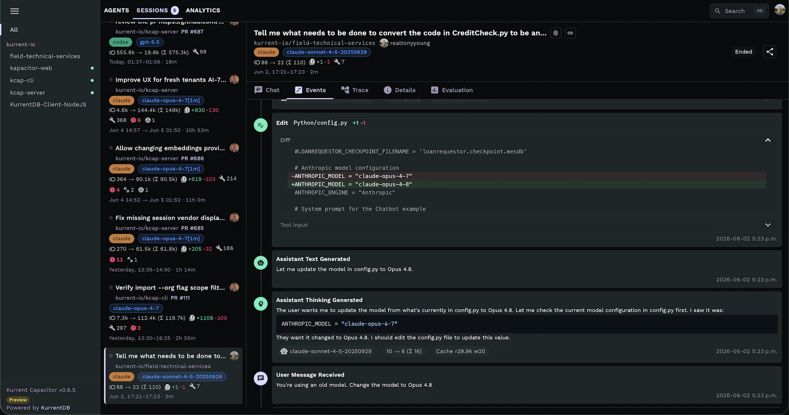 Capacitor screenshot 1