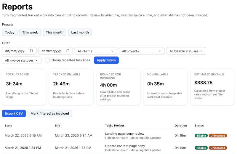 SoloHours screenshot 3