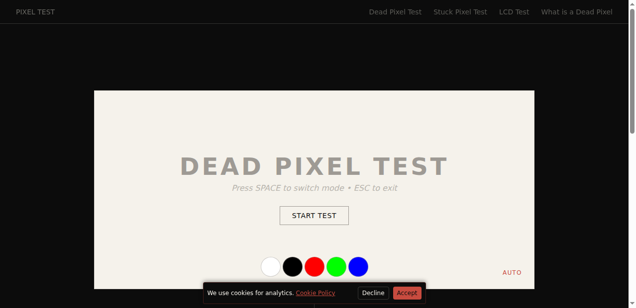 Dead Pixel Test gallery image