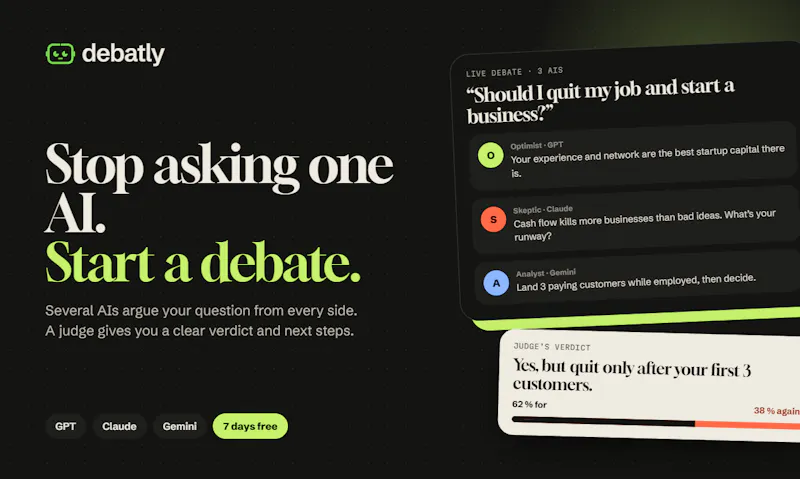 Debatly screenshot 1
